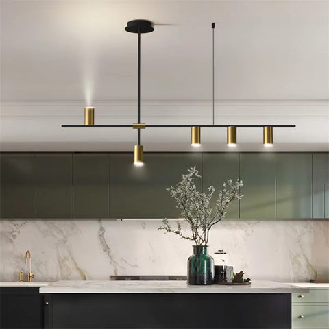 Modern Multi-Light Spotlight Chandelier for Kitchen and Dining Areas