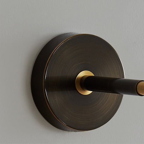 Copper Wall Sconce with Decorative Globe Shade