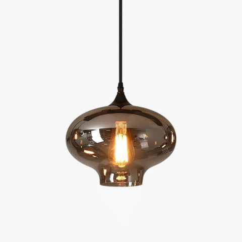 Smoked Glass Multi-Light Pendant for Dining Room and Kitchen Island