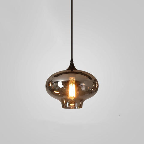 Smoked Glass Multi-Light Pendant for Dining Room and Kitchen Island