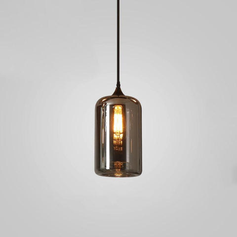 Smoked Glass Multi-Light Pendant for Dining Room and Kitchen Island