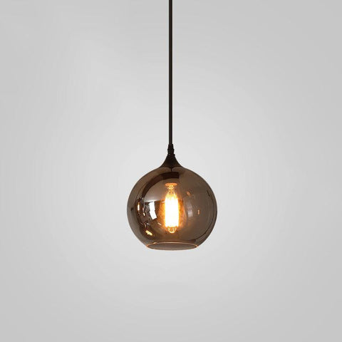 Smoked Glass Multi-Light Pendant for Dining Room and Kitchen Island