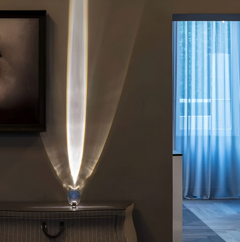 USB Crystal Prism Projection Light for Colorful Ambient Wall and Ceiling Effects