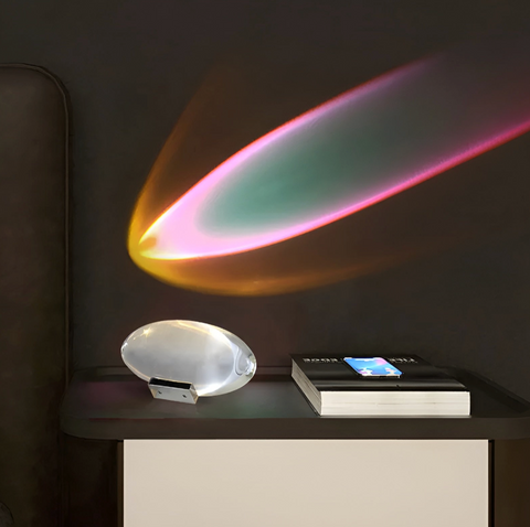 USB Crystal Prism Projection Light for Colorful Ambient Wall and Ceiling Effects