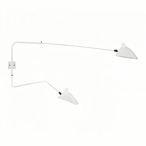 Adjustable Dual-Arm Wall Lamp for Reading, Work, and Accent Lighting