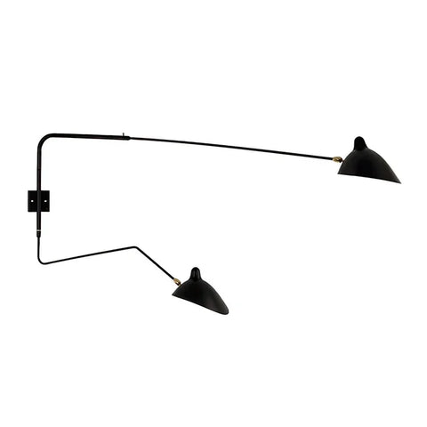 Adjustable Dual-Arm Wall Lamp for Reading, Work, and Accent Lighting