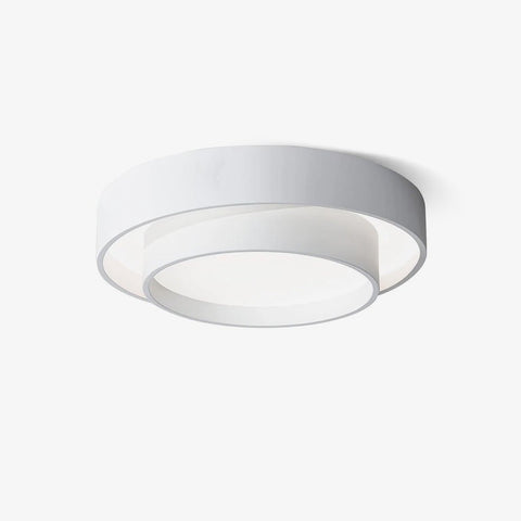 Double-Ring LED Flush Mount Ceiling Light for Bedroom and Living Room