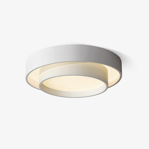 Double-Ring LED Flush Mount Ceiling Light for Bedroom and Living Room