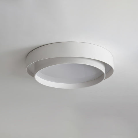 Double-Ring LED Flush Mount Ceiling Light for Bedroom and Living Room