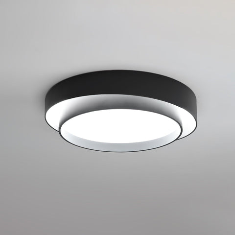 Double-Ring LED Flush Mount Ceiling Light for Bedroom and Living Room