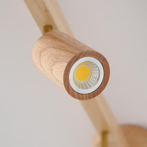 Adjustable Wood Ceiling Spotlight for Kitchen and Hallway Lighting