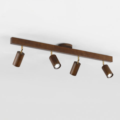 Adjustable Wood Ceiling Spotlight for Kitchen and Hallway Lighting