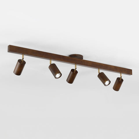 Adjustable Wood Ceiling Spotlight for Kitchen and Hallway Lighting