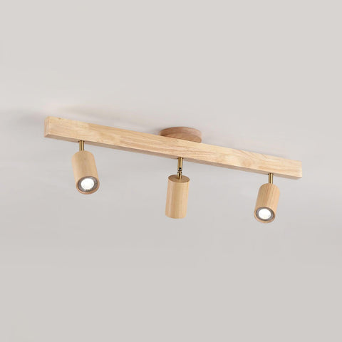 Adjustable Wood Ceiling Spotlight for Kitchen and Hallway Lighting