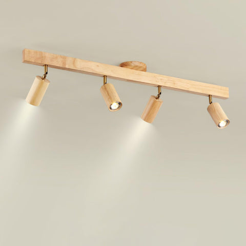 Adjustable Wood Ceiling Spotlight for Kitchen and Hallway Lighting