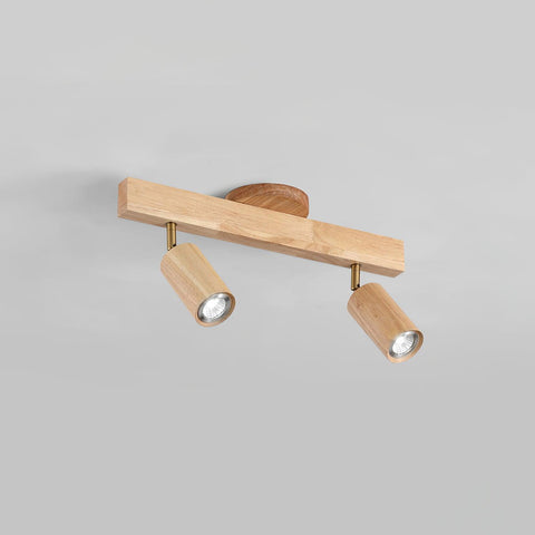 Adjustable Wood Ceiling Spotlight for Kitchen and Hallway Lighting