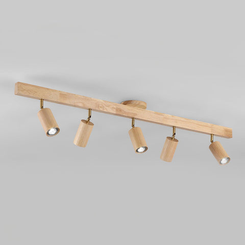 Adjustable Wood Ceiling Spotlight for Kitchen and Hallway Lighting