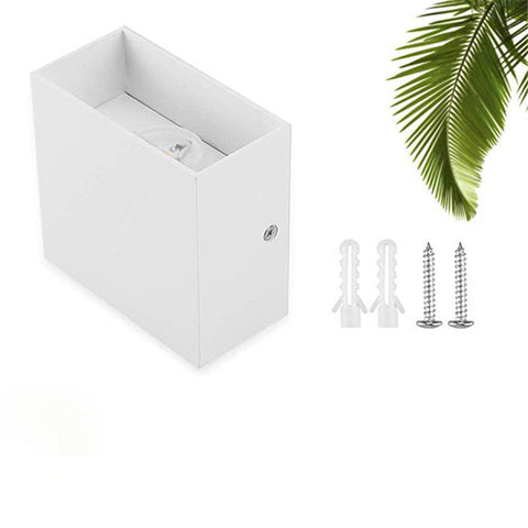LED Cube Wall Light with Aluminum Body and Up and Down Illumination
