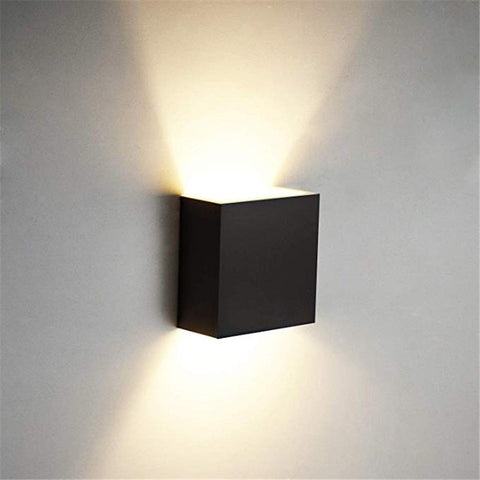 LED Cube Wall Light with Aluminum Body and Up and Down Illumination
