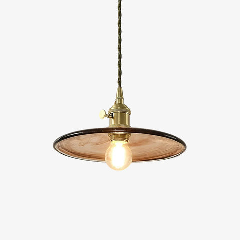 Mid-Century Glass Pendant Light