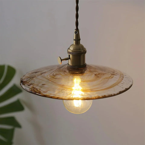 Mid-Century Glass Pendant Light