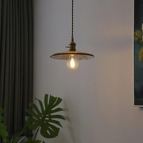 Mid-Century Glass Pendant Light