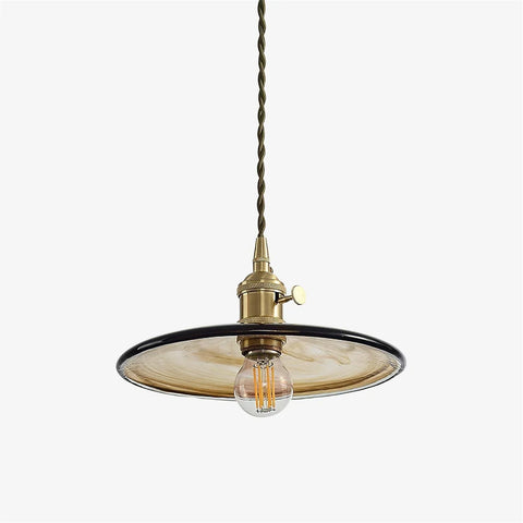 Mid-Century Glass Pendant Light