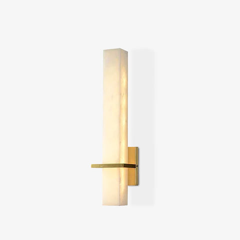 Alabaster Column LED Wall Sconce for Bedroom and Hallway Lighting