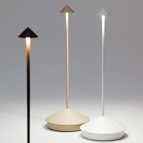 Rechargeable Cordless LED Table Lamp with Touch Dimming for Indoor and Outdoor Use