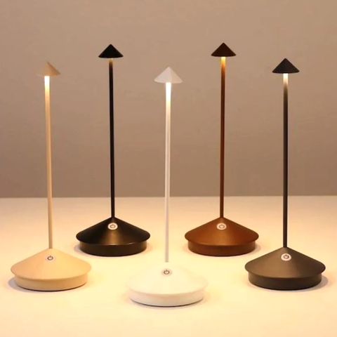 Rechargeable Cordless LED Table Lamp with Touch Dimming for Indoor and Outdoor Use