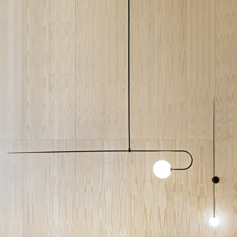 Mobile Arc Chandelier with Adjustable Hanging Globes