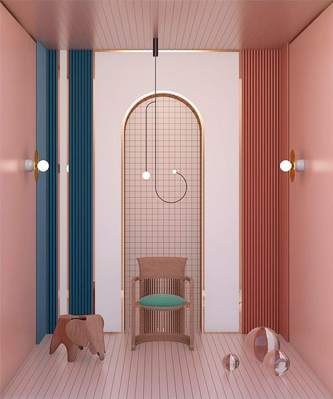 Mobile Arc Chandelier with Adjustable Hanging Globes