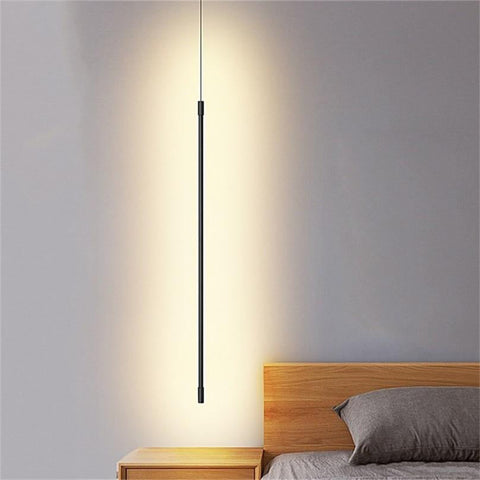 Modern Slim LED Pendant Light for Bedside and Kitchen Island Lighting