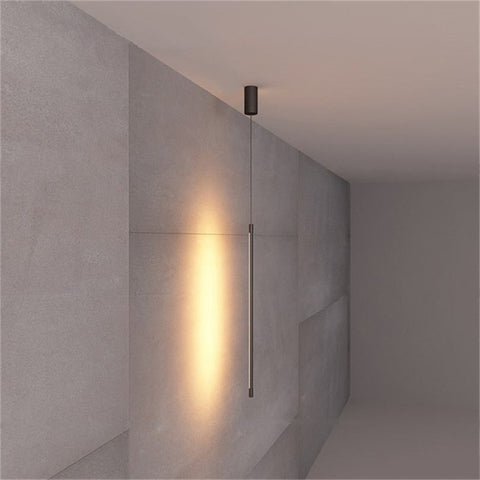 Modern Slim LED Pendant Light for Bedside and Kitchen Island Lighting