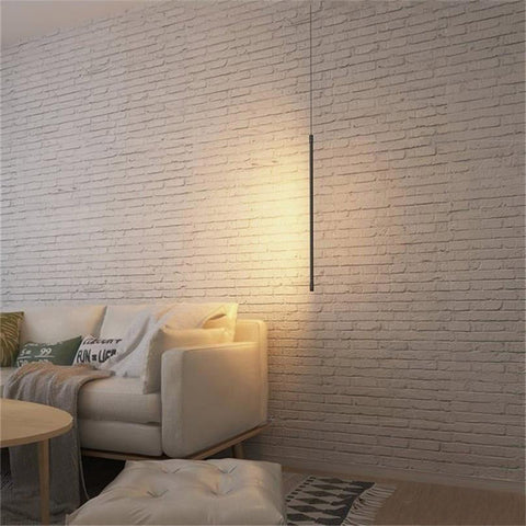 Modern Slim LED Pendant Light for Bedside and Kitchen Island Lighting