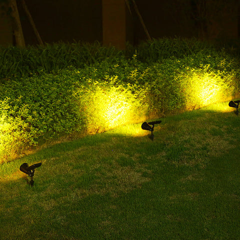 Adjustable Solar LED Garden Spotlight with Conical Head for Paths