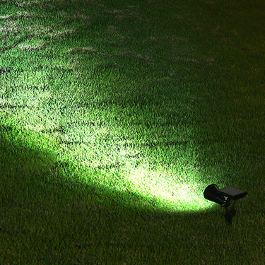 Adjustable Solar LED Garden Spotlight with Conical Head for Paths