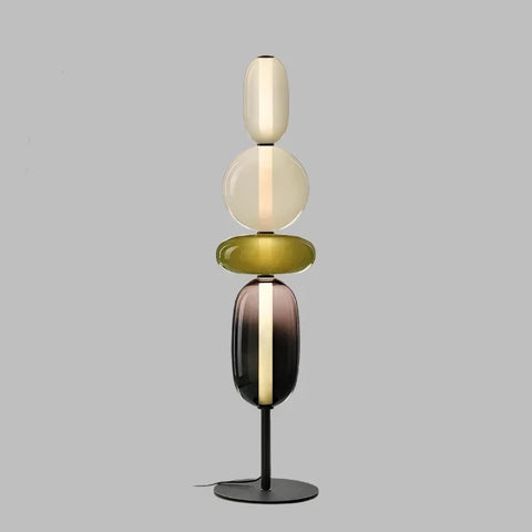 Table Lamp with Dimmable Stacked Glass