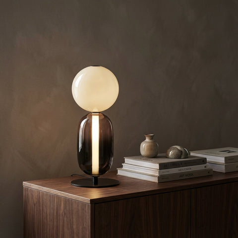 Table Lamp with Dimmable Stacked Glass