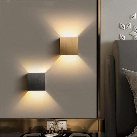 Cube LED Wall Sconce with Up-and-Down Light — product view