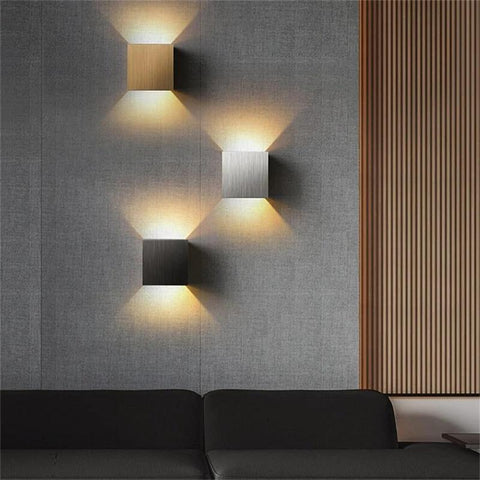 Cube LED Wall Sconce with Up-and-Down Light — product view
