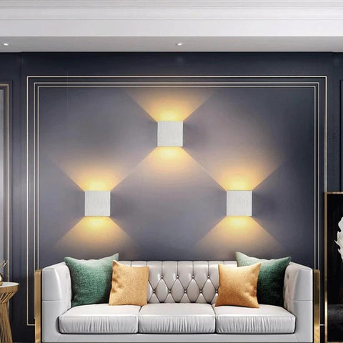 Cube LED Wall Sconce with Up-and-Down Light — product view