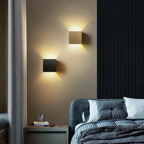 Cube LED Wall Sconce with Up-and-Down Light — product view