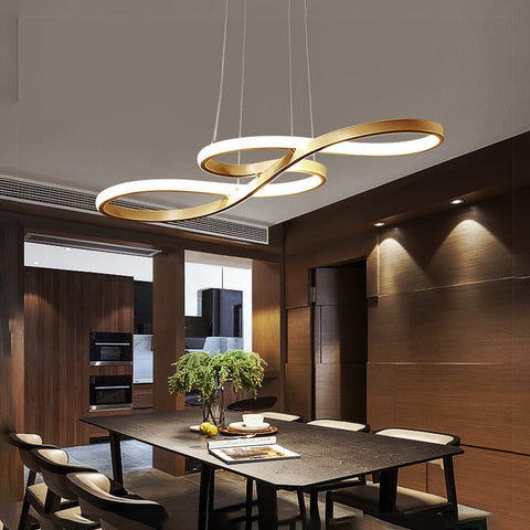 Triple-Loop LED Pendant Light for Dining and Living Room Lighting