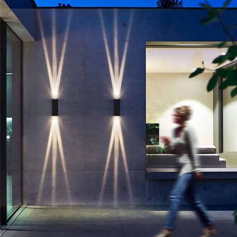 Rectangular LED Outdoor Wall Sconce with Beam Pattern Options