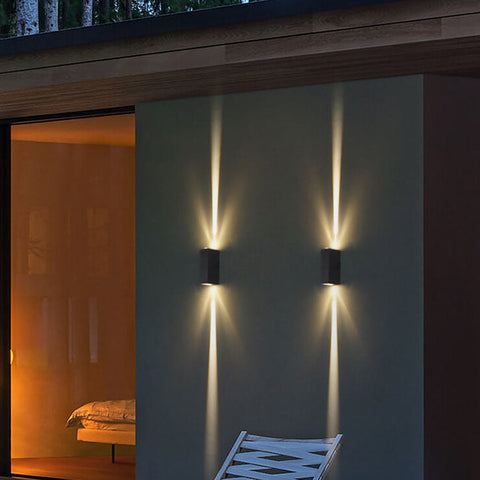 Rectangular LED Outdoor Wall Sconce with Beam Pattern Options