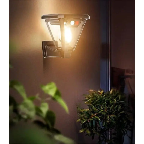 Solar Garden Post Light with Motion Sensor and Ground Stake