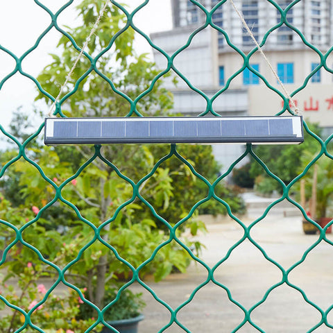 Solar and USB LED Wall Light with Slim Strip Profile for Outdoors