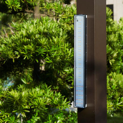 Solar and USB LED Wall Light with Slim Strip Profile for Outdoors