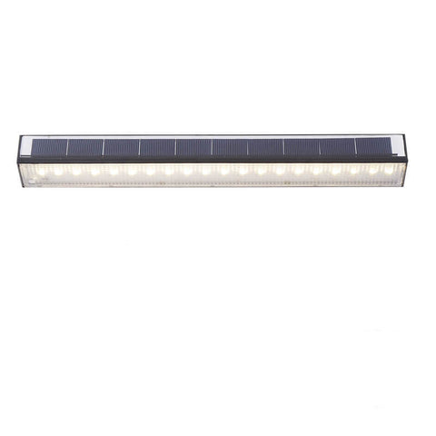 Solar and USB LED Wall Light with Slim Strip Profile for Outdoors
